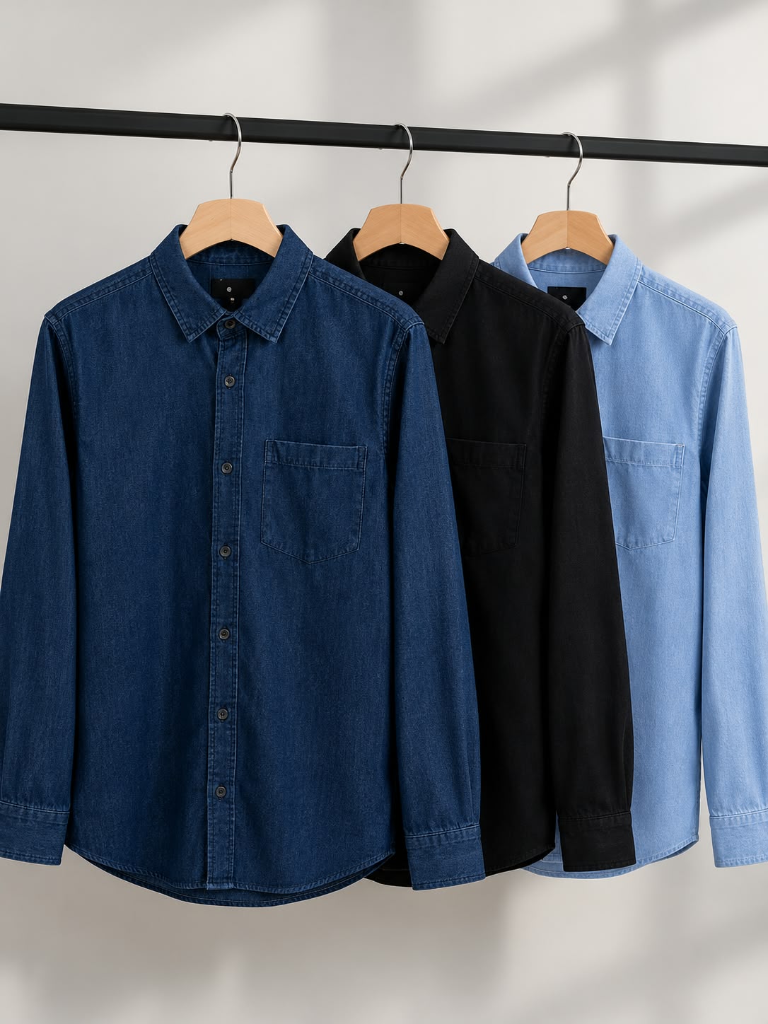 Men’s Premium Denim Shirts Combo