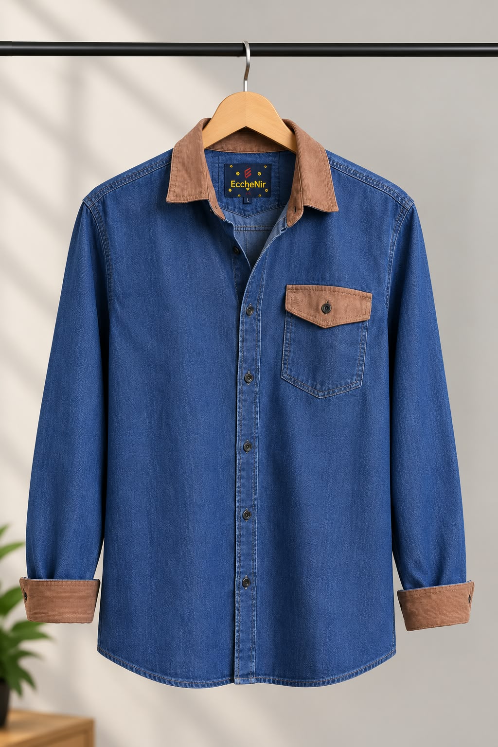 Men's Premium Western Denim Shirt