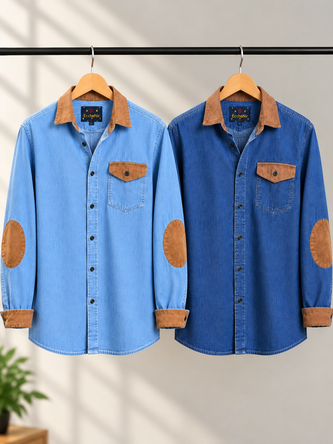 Men's Premium Western Denim Shirts Combo