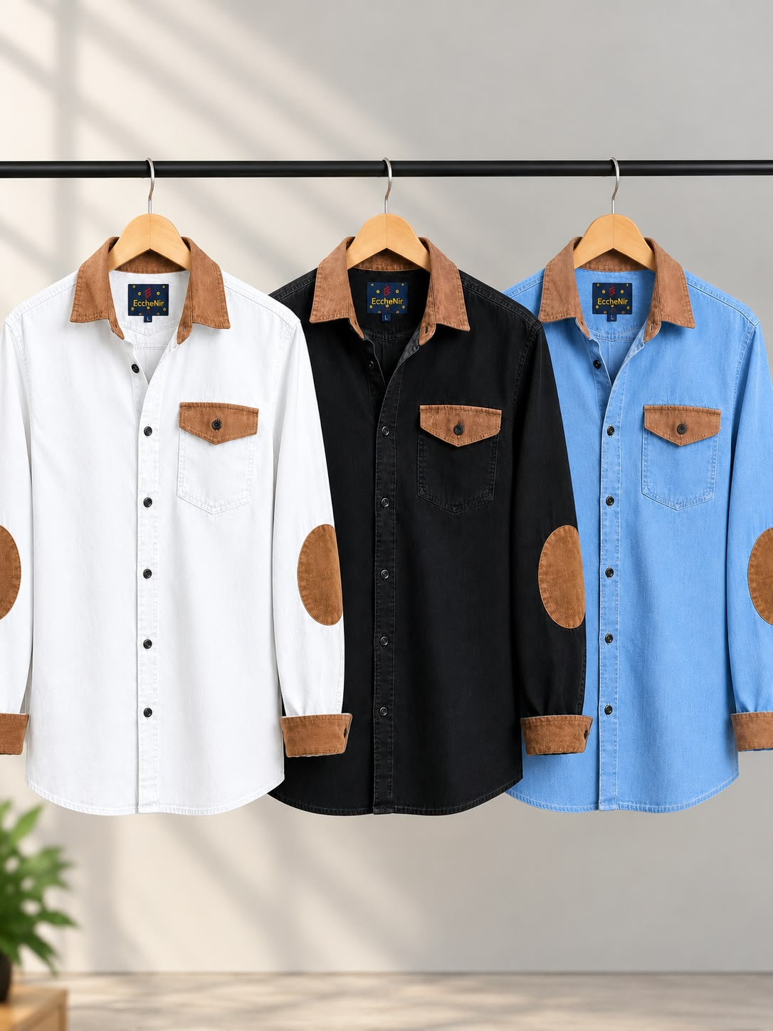 Men's Premium Western Denim Shirts Combo