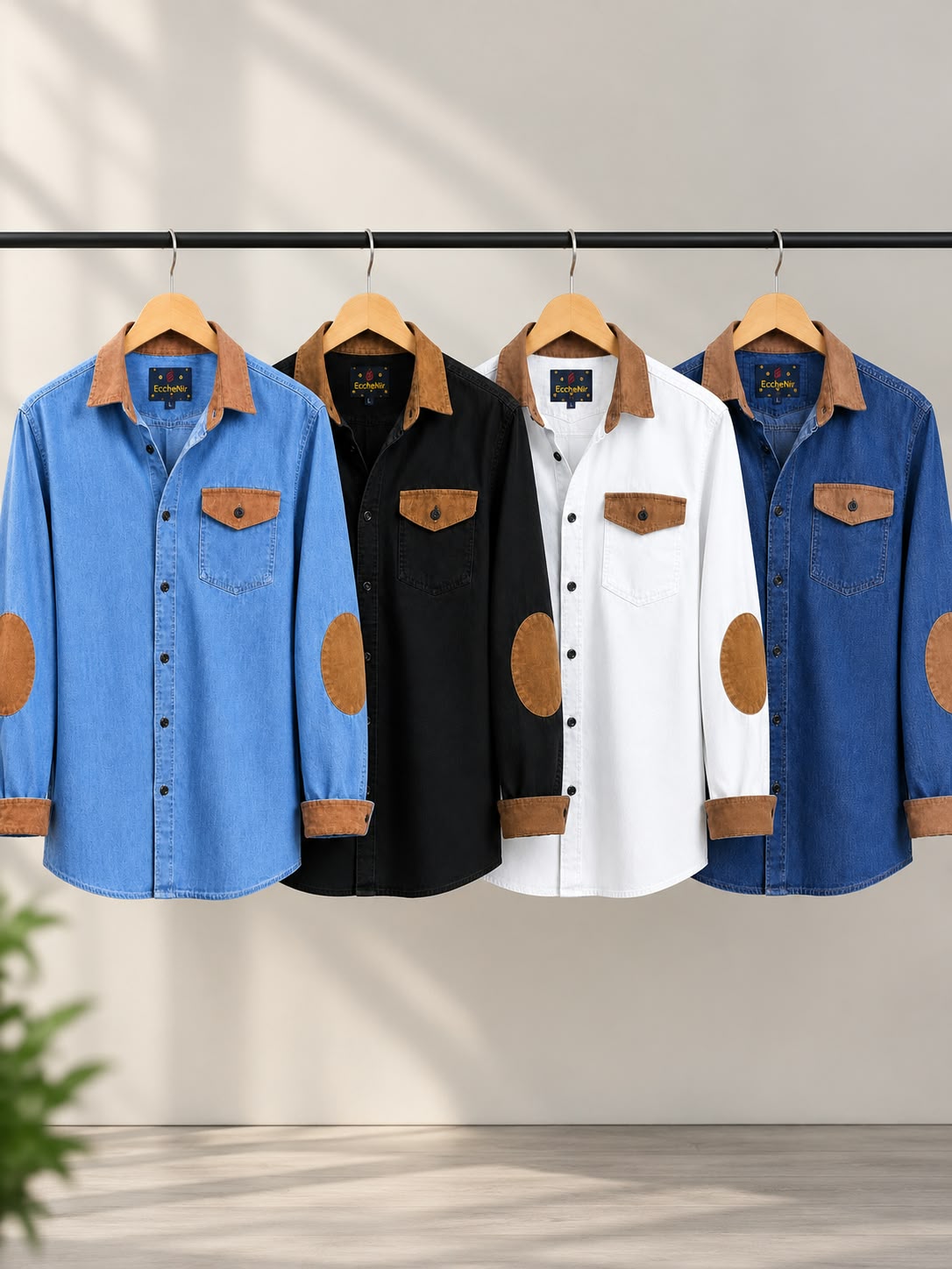 Men's Premium Western Denim Shirts Combo