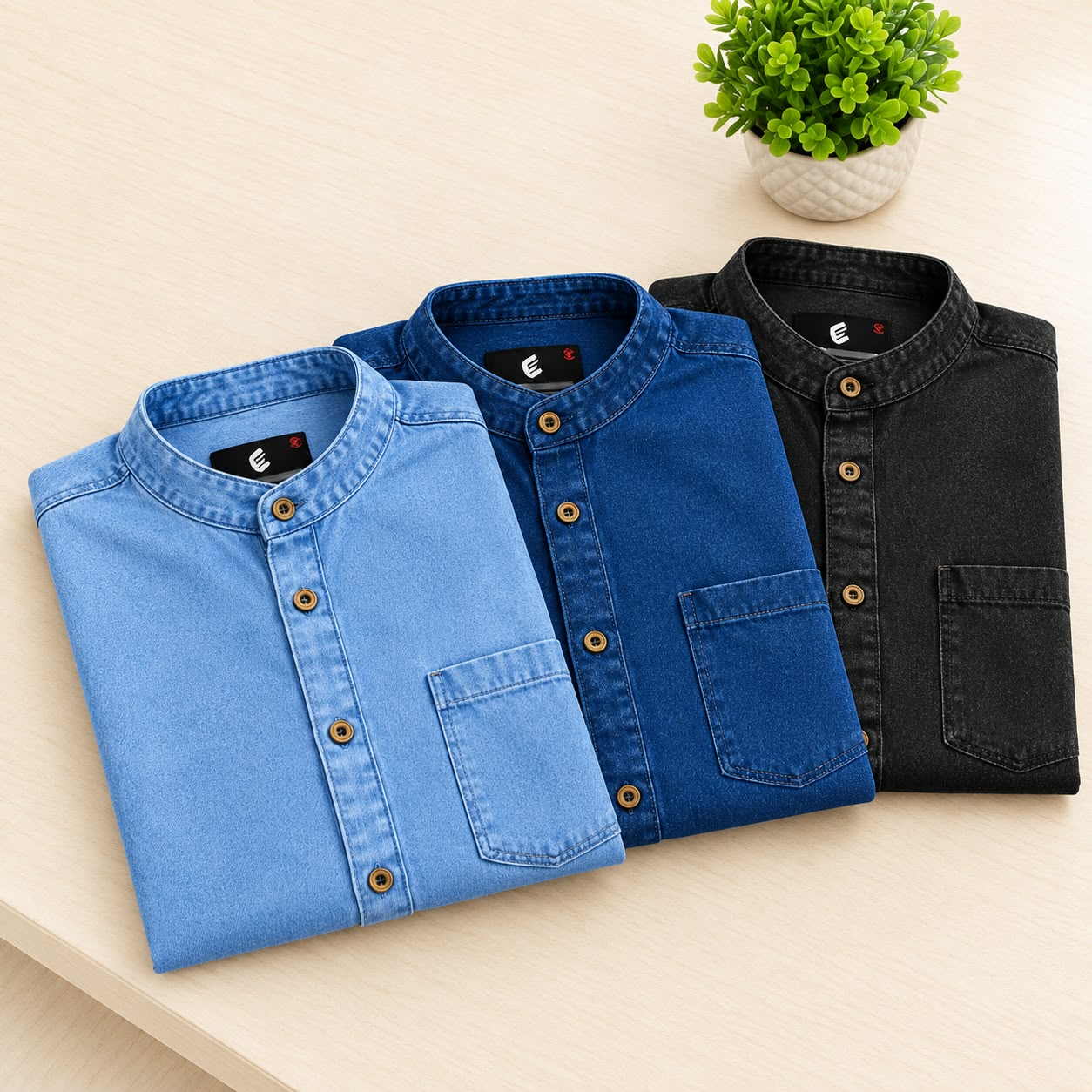 Men's Premium Denim Shirts Combo