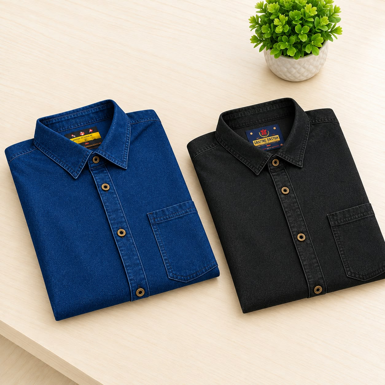 Men's Premium Denim Shirts Combo