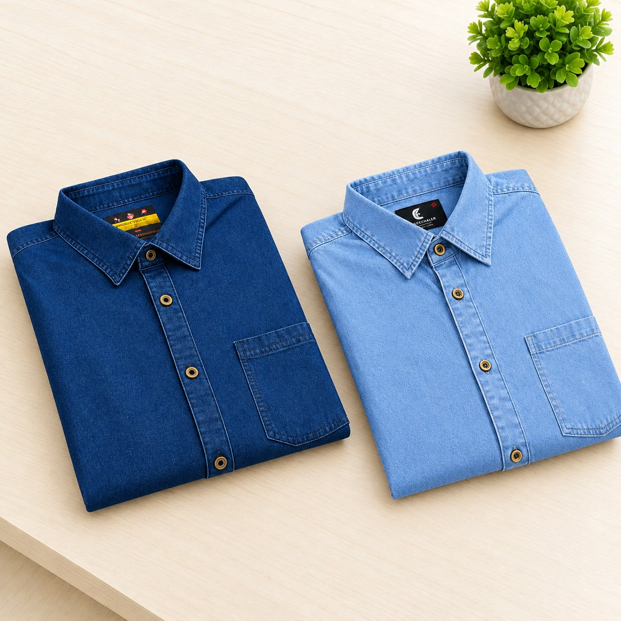 Men's Premium Denim Shirts Combo